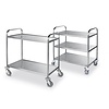 XXLselect Stainless Steel 3 Tier Service Trolley 930 x 900 x 590 mm