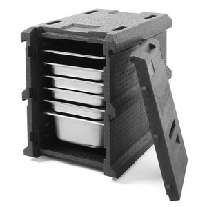 Hendi Pojemnik termoizolacyjny 100 L, ładowany od frontu, czarny Hendi Pojemnik termoizolacyjny 100 L, ładowany od frontu, czarny