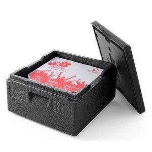 Hendi Insulated Top Loading Pizza Conteiner 21 L Black Hendi Insulated Top Loading Pizza Conteiner 21 L Black