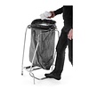 Hendi Stainless Steel Trash Bag Holder with Pedal and Wheels Hendi Stainless Steel Trash Bag Holder with Pedal and Wheels