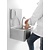 XXLselect Kitchen Knee Operated Wash Basin, 320x400x(h)200 mm with Soap Dispenser and Back Panel