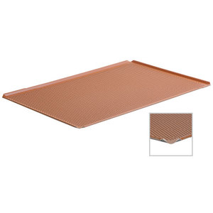 TOM-GAST Baking tray with silicone layer, 60 cm length, perforated