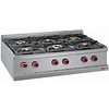 Diamond Countertop Gas Cooker with 6 Burners, 36120 kcal / h