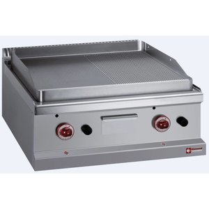 Diamond Countertop Gas Cast Iron Griddle Smooth/Ribbed, 9460 kcal/h