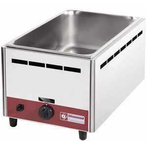 Diamond Water Water Countertop Gas Bain Marie, 1-Chamber, GN 1/1, 1550 kcal/h Diamond Water Water Countertop Gas Bain Marie, 1-Chamber, GN 1/1, 1550 kcal/h