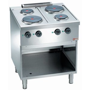Diamond Freestanding Electric Cooker with 4 Hotplates GN 2/1, 8,2 kW