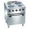 Diamond Electric Cooker with 4 Round Hotplates and Electric Oven GN 2/1, 12,6 kW