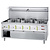 Diamond Gas Wok Cooker with 5 Burners and Open Cupboard, 80805 kcal / h