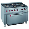 Diamond Gas Cooker with 6 Burners and Gas Oven GN 2/1, 43000 kcal / h