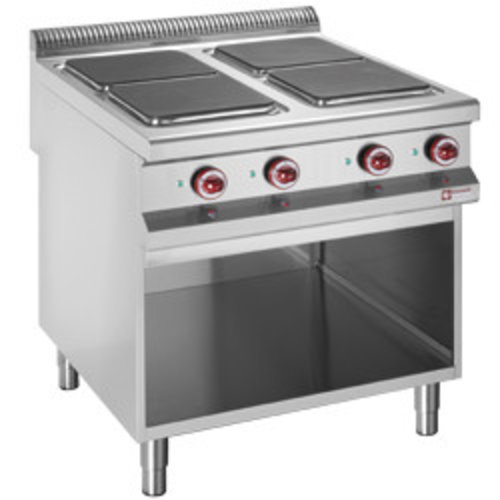 Diamond Electric Cooker with 4 Hot Plates and a Open Cupboard GN 2/1, 13 kW Diamond Electric Cooker with 4 Hot Plates and a Open Cupboard GN 2/1, 13 kW