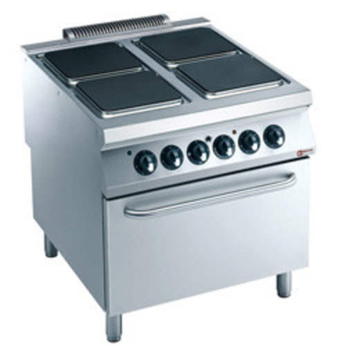 Diamond Electric Cooker with 4 Hot Plates and Electric Convection Oven GN 2/1, 22 kW Diamond Electric Cooker with 4 Hot Plates and Electric Convection Oven GN 2/1, 22 kW