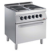 Diamond Electric Cooker with 4 Hotplates, Neutral Cupboard and Electric Oven GN 2/1, 16,4 kW