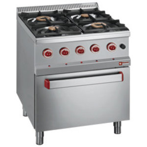 Diamond Gas Cooker with 4 Burners and Electric Oven GN 2/1, 33,3 kW Diamond Gas Cooker with 4 Burners and Electric Oven GN 2/1, 33,3 kW
