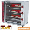 Diamond Electric Rotisserie Grill Vitroceramic 3 Splits, 9 Chickens, 6,6 kW, 400-230V
