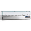 Diamond Top unit for storing ingredients 5x 1/4 GN, 340W, from 2 to 10°C with Sneezeguard