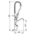 XXLselect Single Lever Wall Mounted Pre-Rinse Faucet with Spout