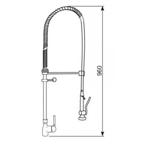 XXLselect Single Hole, Lever Deck Mounted Pre-Rinse Faucet Mixer XXLselect Single Hole, Lever Deck Mounted Pre-Rinse Faucet Mixer