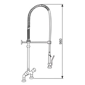 XXLselect Two Hole Deck Mounted Pre-Rinse Faucet XXLselect Two Hole Deck Mounted Pre-Rinse Faucet