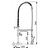 XXLselect Wall Mounted Pre-Rinse Faucet with Spout with Spout 320 mm, Knobs