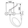 XXLselect Wall-mounted shower/bidet mixer