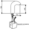 XXLselect Bateria umywalkowa bezdotykowa stojąca zaokrąglona 170 mm, przyłącze 1/2'' XXLselect Bateria umywalkowa bezdotykowa stojąca zaokrąglona 170 mm, przyłącze 1/2''
