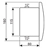 XXLselect Concealed flush for urinals |(H)160mm