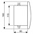 XXLselect Concealed flush for urinals |(H)160mm