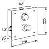 XXLselect Temporary shower mixer for concealed installation with thermostat