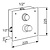 XXLselect Temporary shower mixer for concealed installation with thermostat