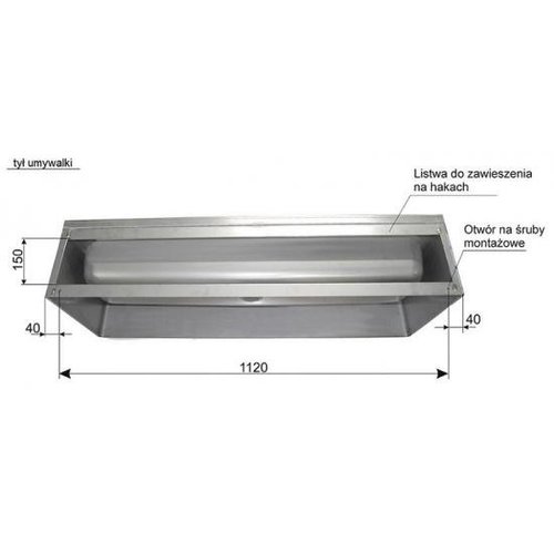 XXLselect Two-Station Wash Basin, 1200x425x(h)265 mm Central Drain XXLselect Two-Station Wash Basin, 1200x425x(h)265 mm Central Drain