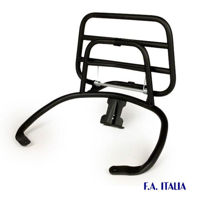 Achterdrager Vespa Primavera / Sprint originele kwaliteit mat zwart (FA Italia)