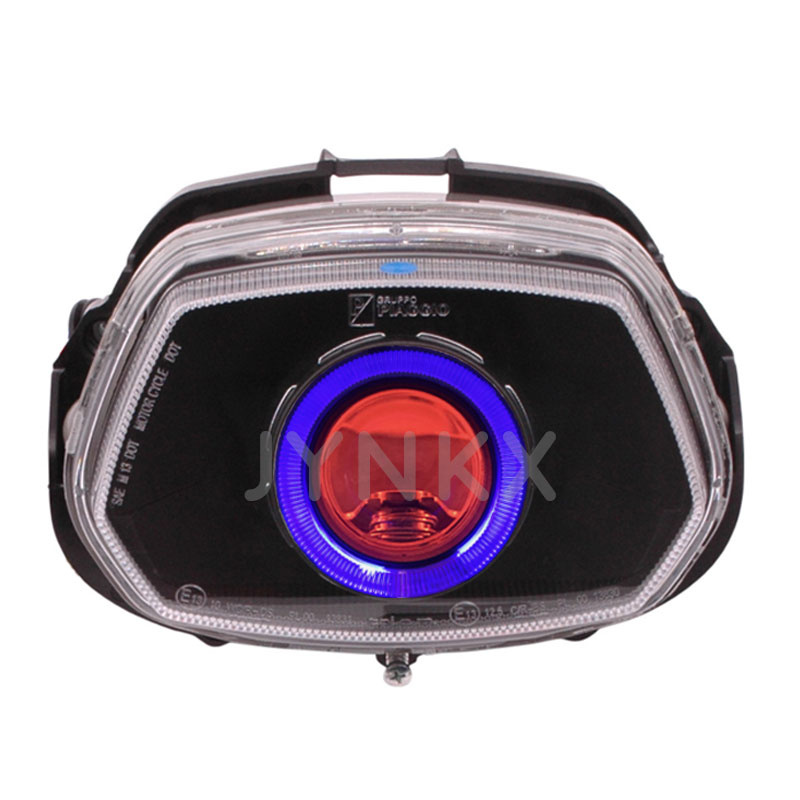 Angel eye Vespa Sprint blauw + rode devil eye ingebouwd | Jynkx