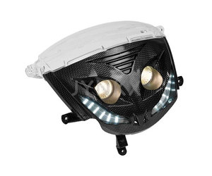 Koplamp booskijker LED Piaggio zip 2000 carbon look | Jynkx