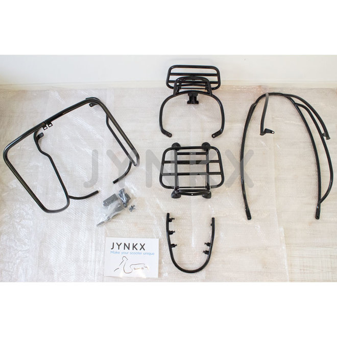 Sierbeugelset Vespa Primavera / Sprint compleet mat zwart DMP | Jynkx