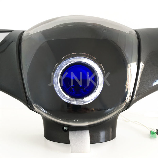 Angel eye Piaggio zip wit + groene devil eye ingebouwd | Jynkx