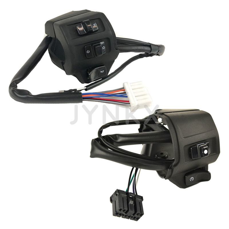 Stuurschakelaar set + draadboom Vespa Primavera / Sprint mat zwart