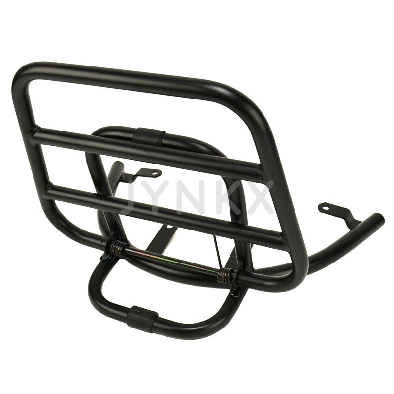 Achterdrager / klapdrager Piaggio zip mat zwart | Jynkx