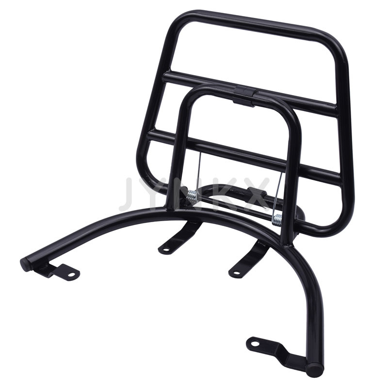 Achterdrager / klapdrager Piaggio zip glans zwart | Jynkx