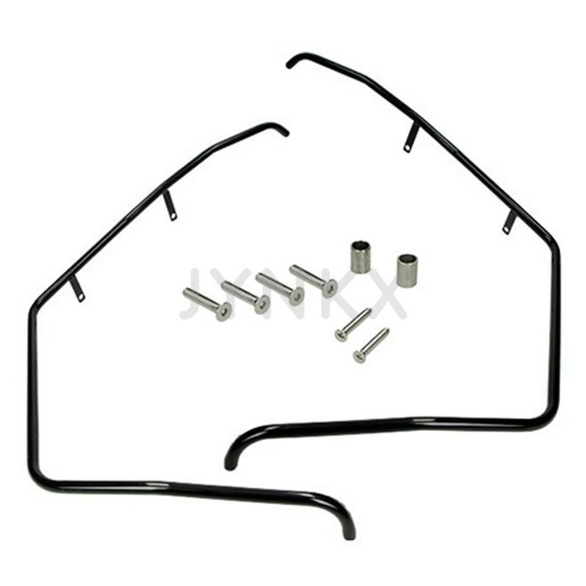 Voorvalbeugel / sierbeugel set Piaggio zip DMP mat zwart | Jynkx