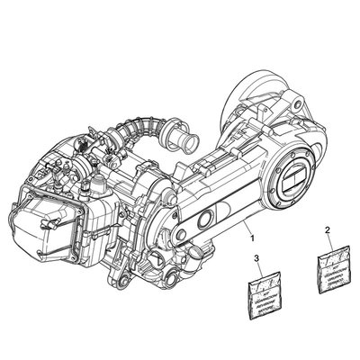 Motorblok Vespa Sprint 4T 3V iGET | Jynkx