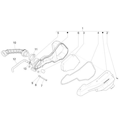 Luchtfilter Piaggio zip 50 4T 3V iGET | Jynkx