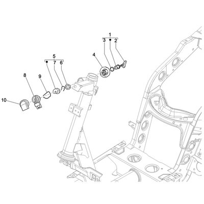 Contactslot Piaggio zip 50 4T 3V iGET | Jynkx