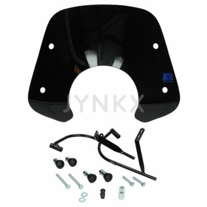 Windscherm Sym Fiddle 2 zwart laag (Made in EU) | Jynkx