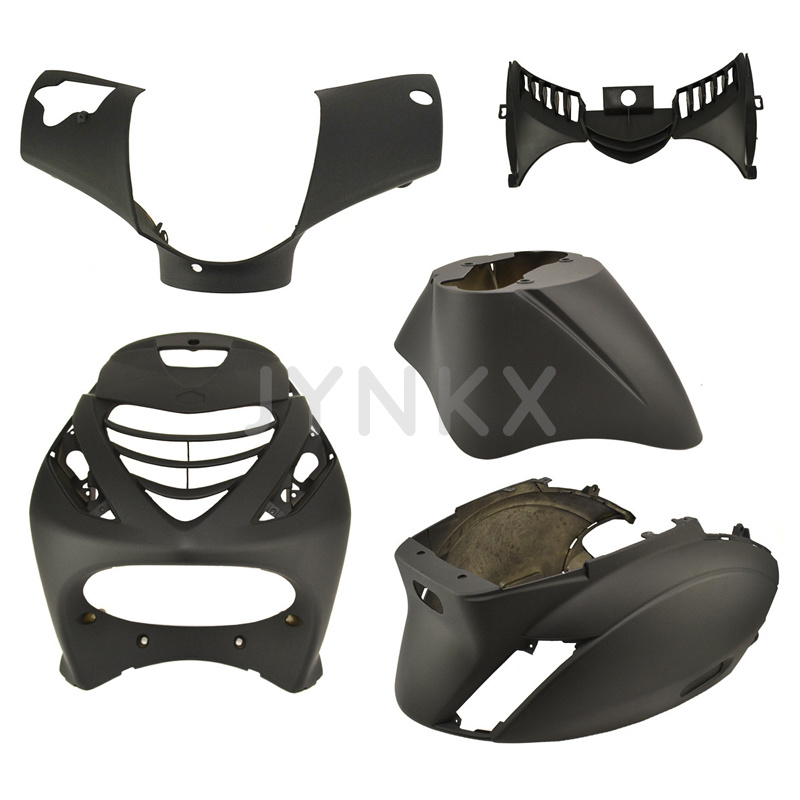 Kappenset Piaggio Zip Mat Zwart 5-delig (SP look) | Jynkx