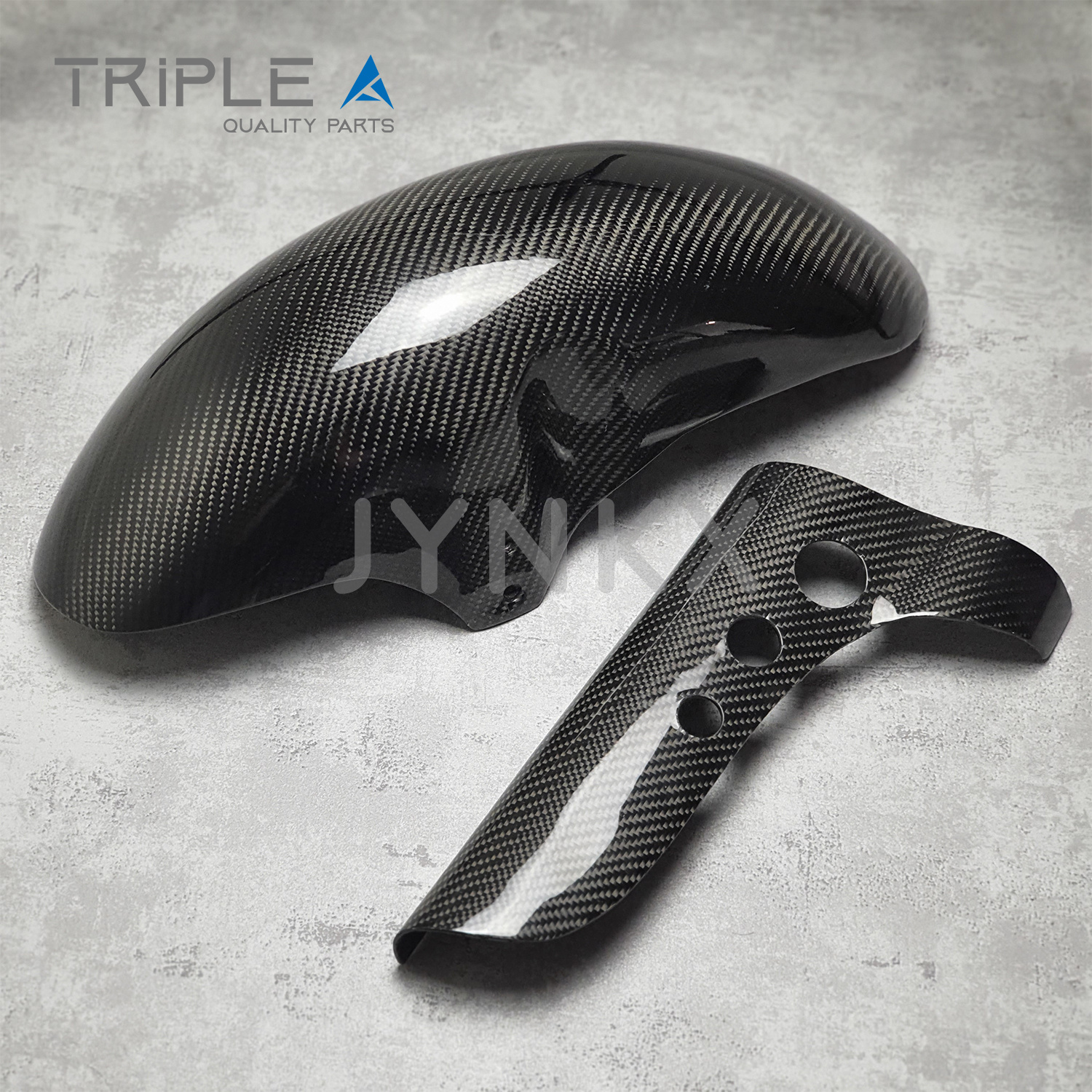 Carbon fiber voorspatbord indo style - Triple A