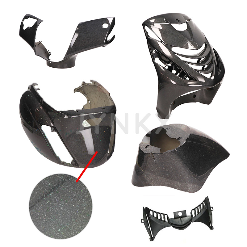 Kappenset Piaggio Zip Psychedelic zwart 5-delig