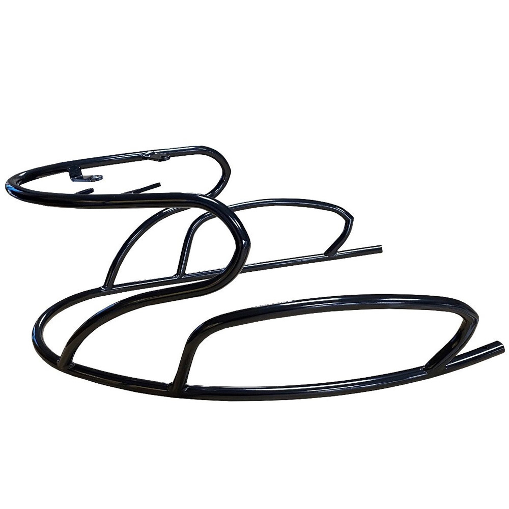 Achtervalbeugel / sierbeugel Piaggio zip glans zwart