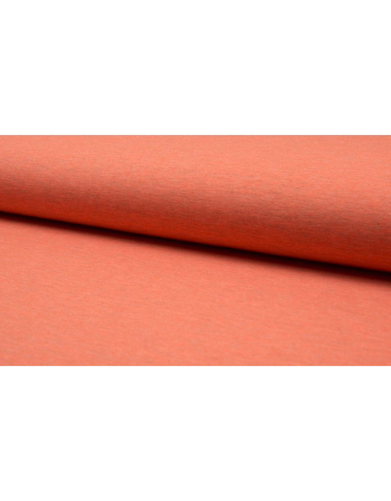 Baumwolljersey meliert orange