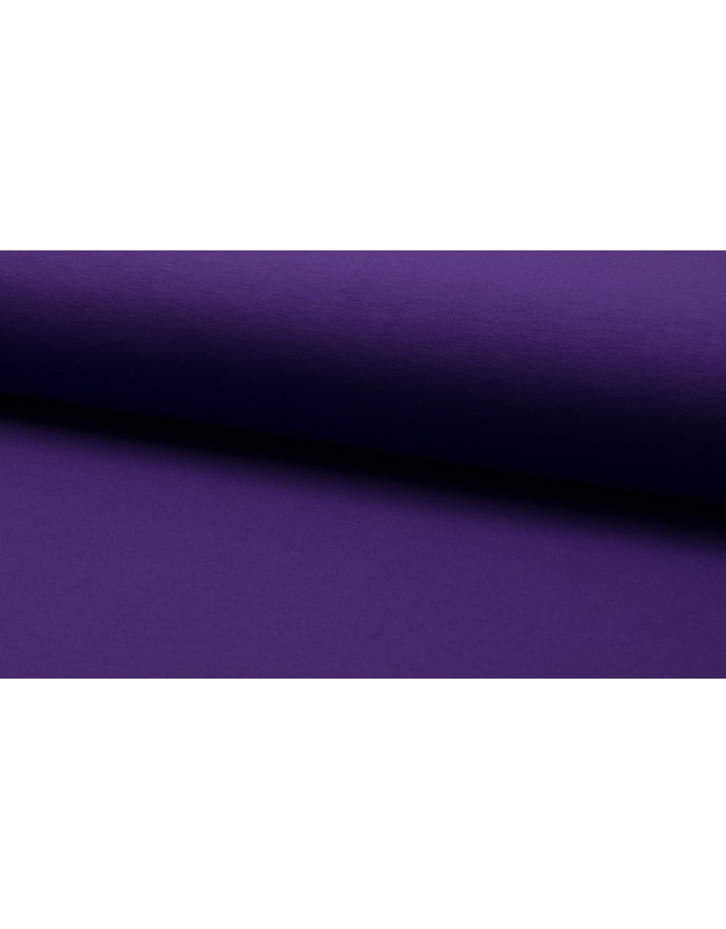 Baumwollsweat uni purple lila
