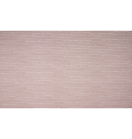 Baumwolle Motiv dusty rose Streifen weiß
